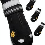FISHOAKY Dog Boots Waterproof Anti Slip Reflective Pet Shoes-0