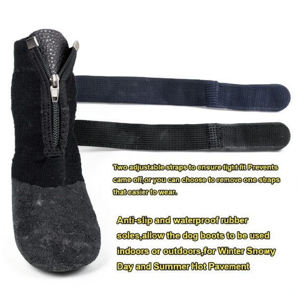 VALFRID Dog Boots Waterproof Non-Slip Pet Paw Protectors-1