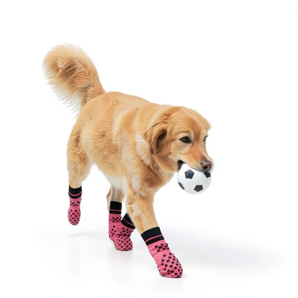 Dog Paw Socks A AIEDOULER Grippy Cotton Design-6