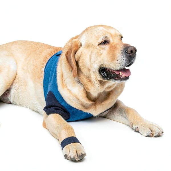Hanfu Dog Paw Protectors Recovery Sleeves Grey Blue Purple-6