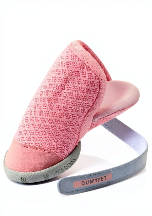 QUMY Dog Boots Breathable Mesh Anti Slip Small Dog Shoes-3