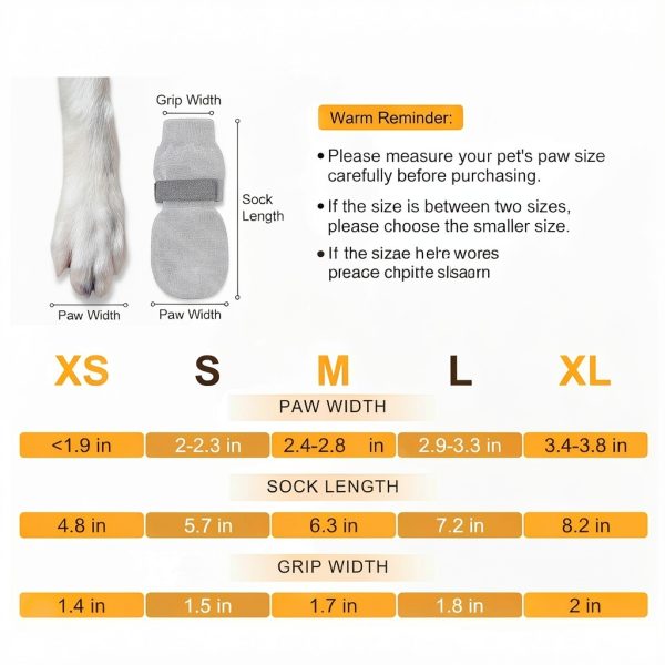 BEAUTYZOO Dog Socks Double Sided Grip Paw Protection-1