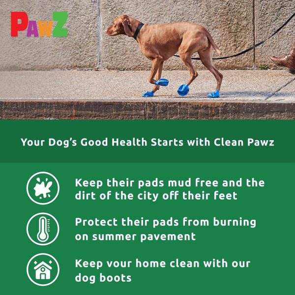 Pawz Dog Boots Rubber Shoes Small Paws All Weather-2