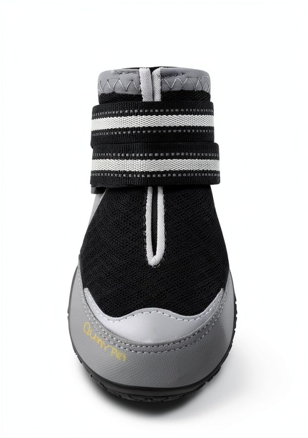 QUMY Dog Boots Breathable Mesh Anti Slip Sole Adjustable-2