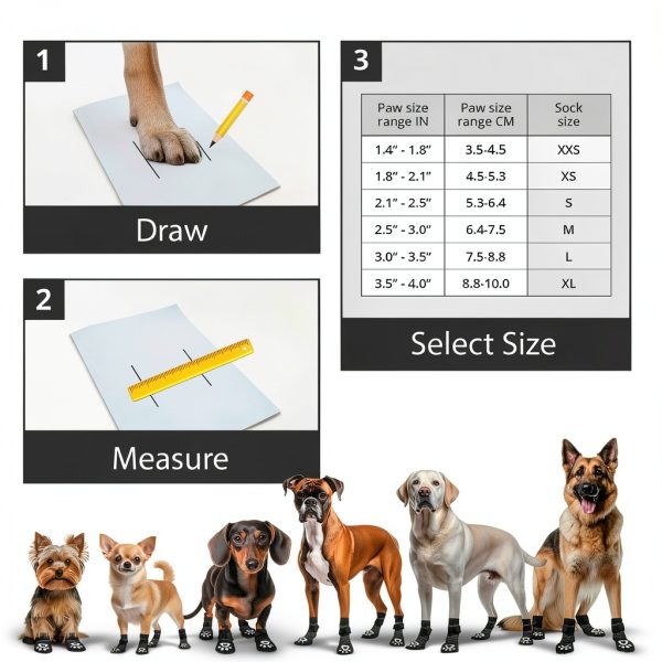 Fribar Anti Slip Dog Socks Paw Protection Secure Fit-2