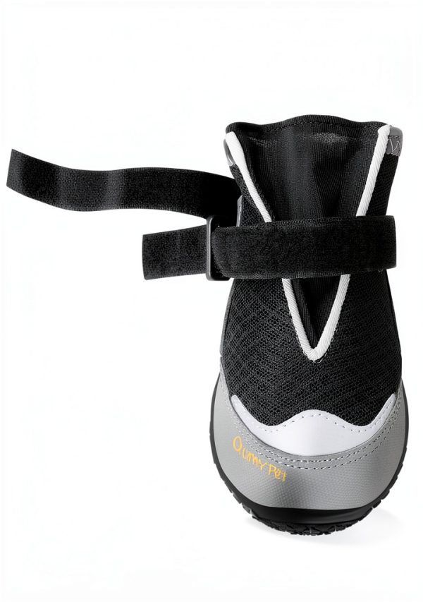 QUMY Dog Boots Breathable Mesh Anti Slip Sole Adjustable-3