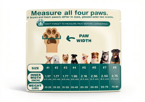 Petanims Dog Boots All Weather Protection Anti Slip Sole-1