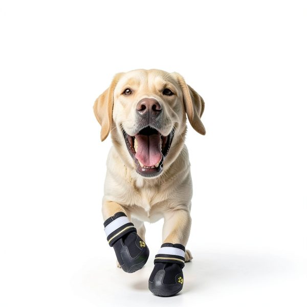 AOKOWN Dog Boots Rubber Sole Paw Protectors-2