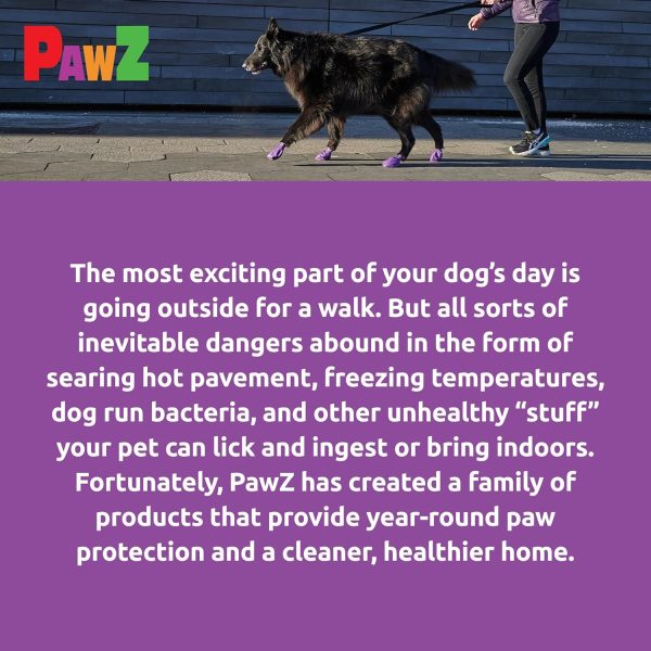 Pawz Dog Boots Rubber Shoes All Weather Protection Large-6