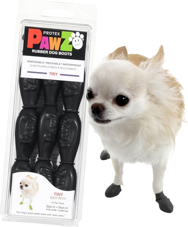 Pawz Dog Boots Rubber Shoes Small Paws All Weather-0