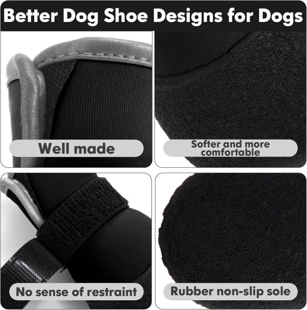 DOGOYS Dog Boots Rugged Anti Slip Design Orange-3