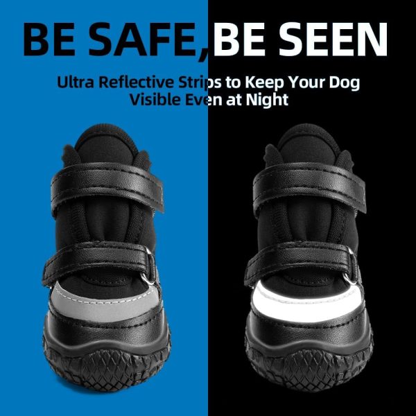 JZXOIVA Dog Boots Anti Slip Paw Protection Pet Shoes-5