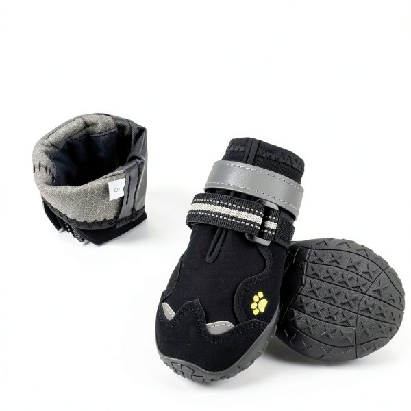 FISHOAKY Dog Boots Waterproof Anti Slip Reflective Pet Shoes-1