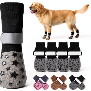 BEAUTYZOO Dog Socks Double Sided Grip Paw Protection-0