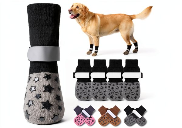 BEAUTYZOO Dog Socks Double Sided Grip Paw Protection-0
