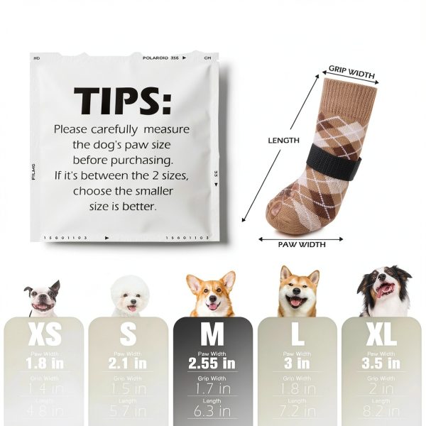 EXPAWLORER Dog Socks Anti Slip Paw Protectors Pink Black-1
