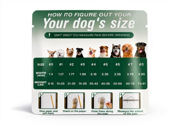 AOKOWN Dog Boots Rubber Sole Paw Protectors-1