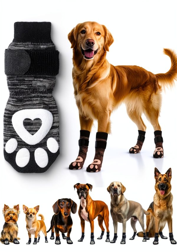 Fribar Anti Slip Dog Socks Paw Protection Secure Fit-0