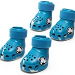 Crocs Dog Boots Lightweight EVA Aqua Yellow BarkBox-0