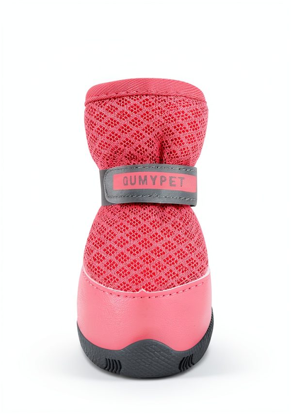 QUMY Dog Boots Breathable Mesh Anti Slip Small Dog Shoes-2