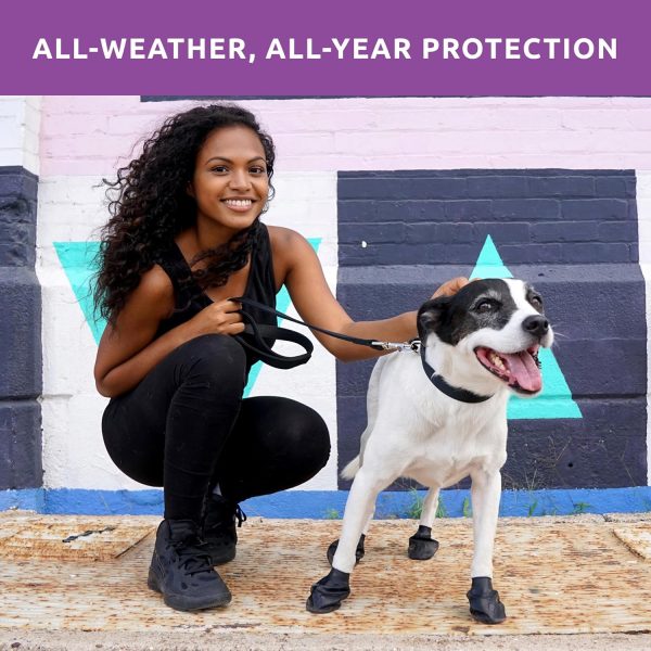Pawz Dog Boots Rubber Shoes All Weather Protection Large-3