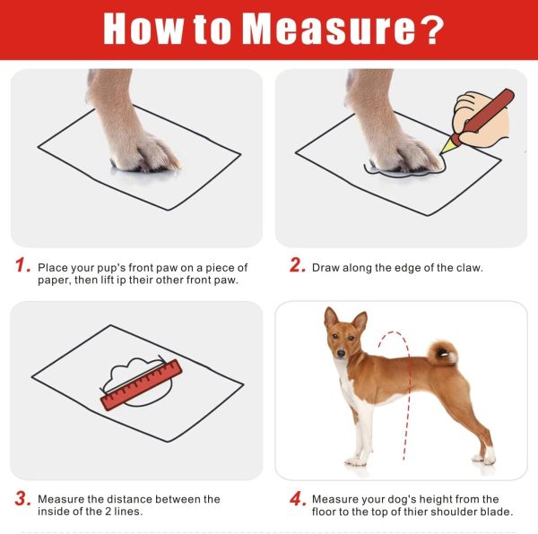 Dog Boots Waterproof Anti Slip Dog Boots for Medium Large-3