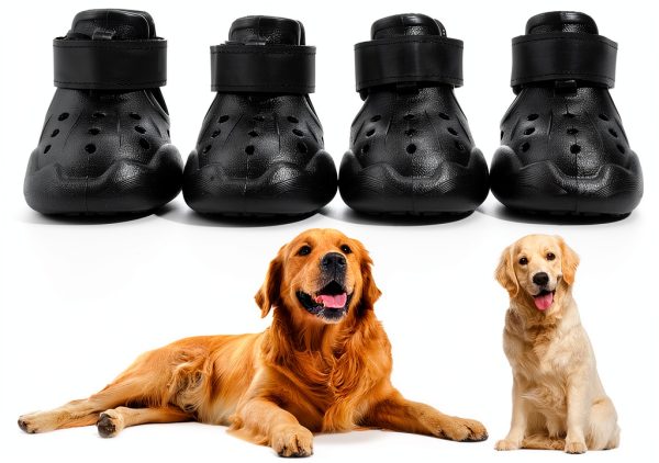 DOGOYS Dog Boots Rugged Anti Slip Sole Adjustable Straps-0