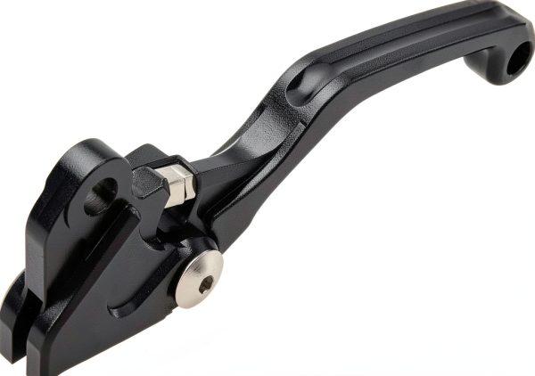 Motorcycle Clutch Lever TUSK L10M Black Aluminum Folding Lever-3