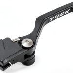 Motorcycle Clutch Lever TUSK L10M Black Aluminum Folding Lever-0
