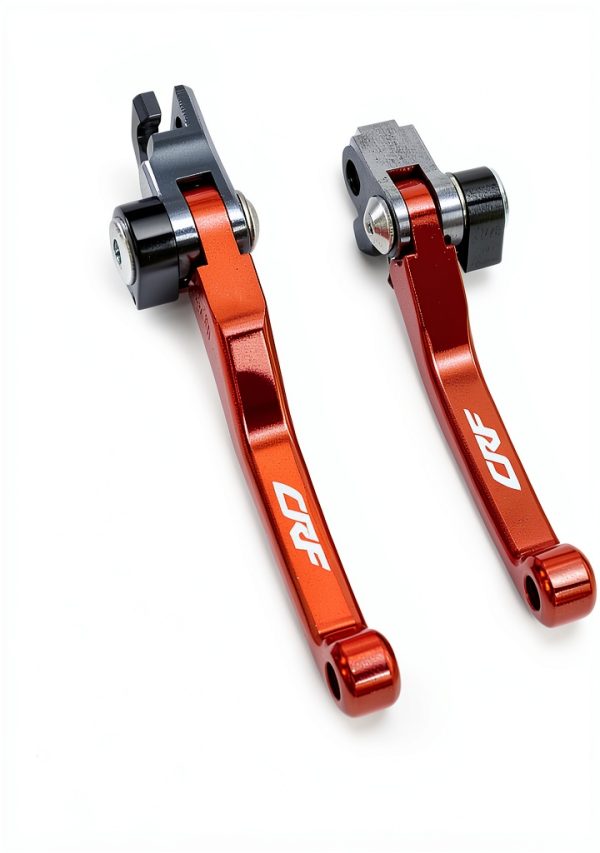 Motorcycle Clutch Lever KZLM Red Aluminum Dual Lever Set-1