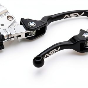 Motorcycle Clutch Lever Set Black ASV Inventions F2 Series Adjustable-0