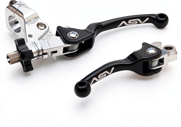 Motorcycle Clutch Lever Set Black ASV Inventions F2 Series Adjustable-0