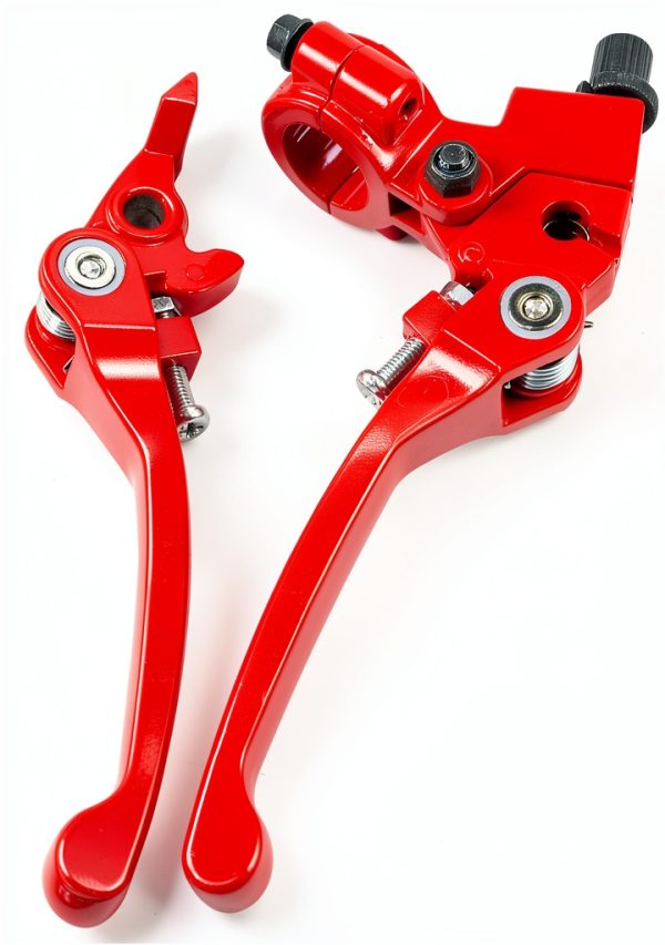Folding Clutch Brake Lever for 50cc 70cc 110cc 125cc 140cc 150cc Apollo RFZ125 DB007 DBX15 X18 X19 Tao Tao DB17 DB27 Coolster M125 SSR Thumpstar Chinese Pit Dirt Bike Motorcycle Red-4