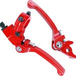 Folding Clutch Brake Lever for 50cc 70cc 110cc 125cc 140cc 150cc Apollo RFZ125 DB007 DBX15 X18 X19 Tao Tao DB17 DB27 Coolster M125 SSR Thumpstar Chinese Pit Dirt Bike Motorcycle Red-0