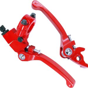 Folding Clutch Brake Lever for 50cc 70cc 110cc 125cc 140cc 150cc Apollo RFZ125 DB007 DBX15 X18 X19 Tao Tao DB17 DB27 Coolster M125 SSR Thumpstar Chinese Pit Dirt Bike Motorcycle Red-0