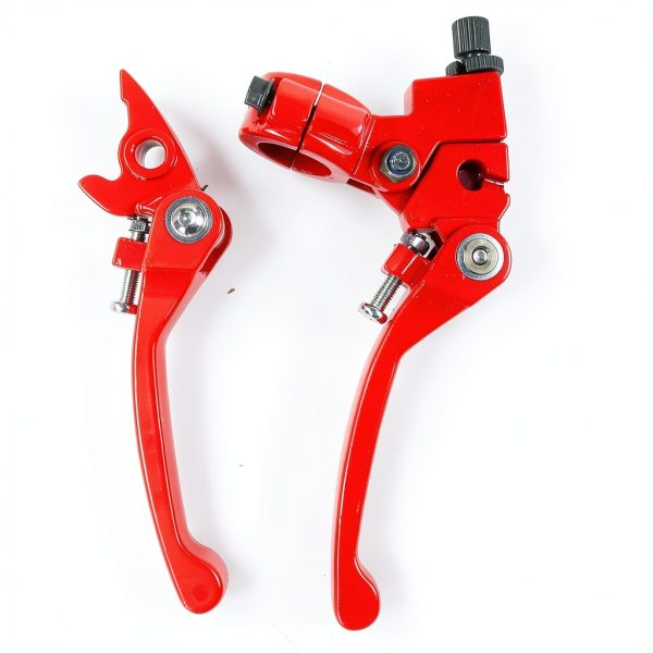 Folding Clutch Brake Lever for 50cc 70cc 110cc 125cc 140cc 150cc Apollo RFZ125 DB007 DBX15 X18 X19 Tao Tao DB17 DB27 Coolster M125 SSR Thumpstar Chinese Pit Dirt Bike Motorcycle Red-5